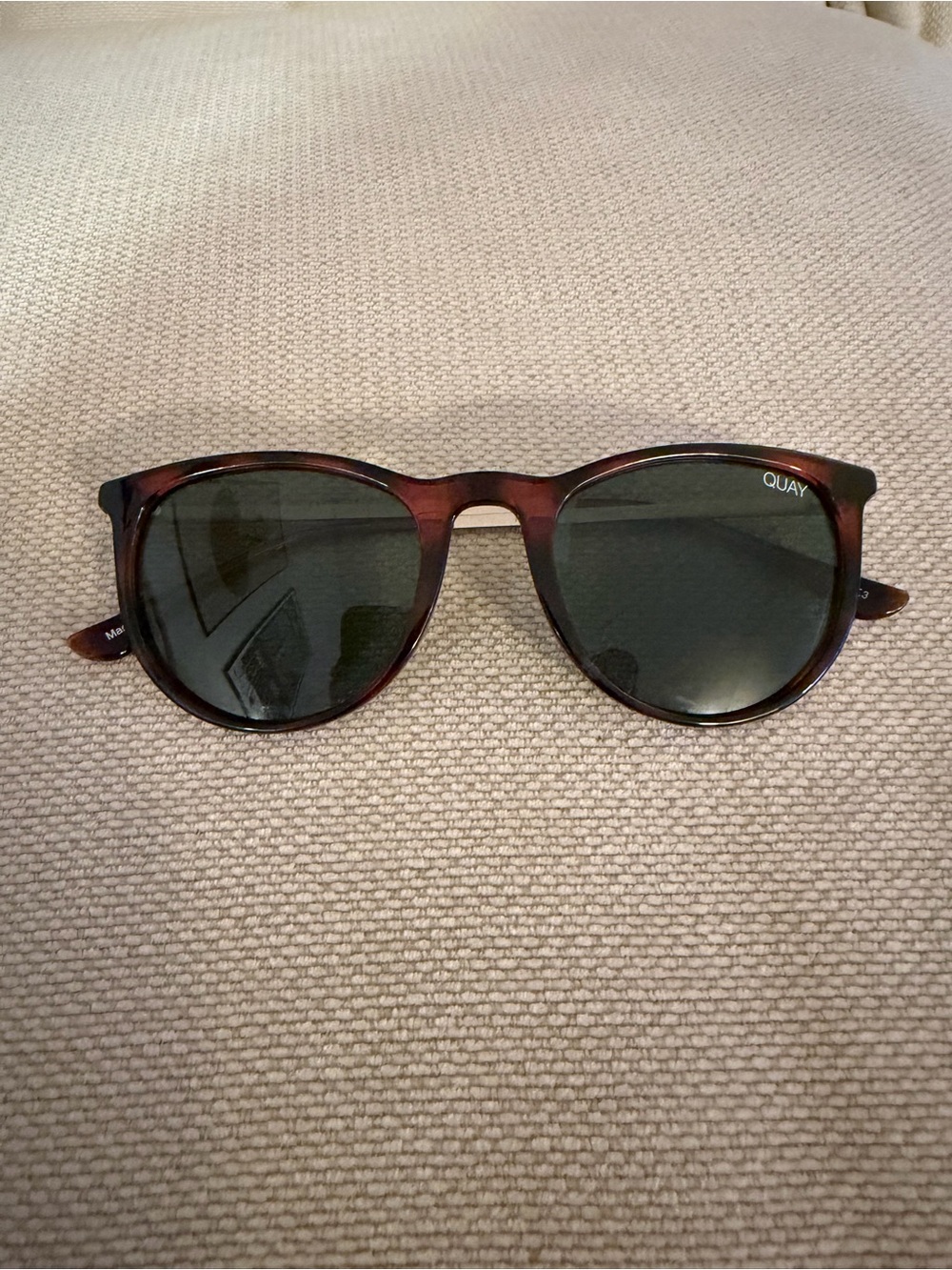 Quay Great Escape Sunglasses in Tortoise/Green Polarized
